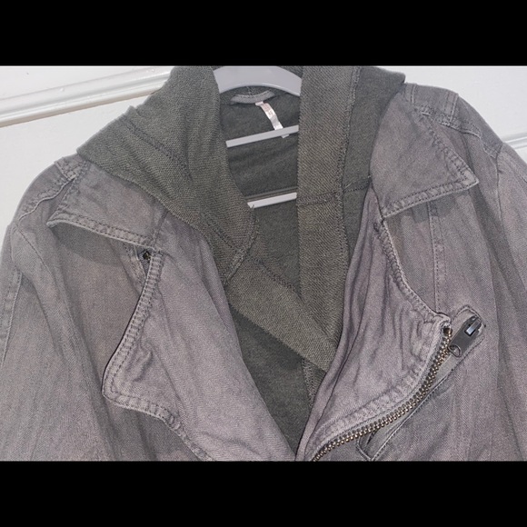 Women’s FREE PEOPLE Hooded Lined Jacket Sz. Small - Picture 2 of 6